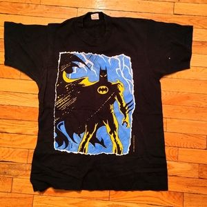Vintage 1989 DC COMICS Batman Tee Large Very Rare Dark Knight
